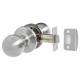 Satin Stainless Steel Bala Hotel Passage Mortice Door Knobset - 65mm Rose Diameter