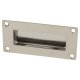 Rectangular Flush Cabinet Pull Handle - 102 x 51mm - Polished Stainless Steel