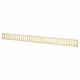 Plain Slotted Vent - 600 x 51mm - 9000mm² Free Air Flow - Polished Brass