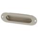 Oval Flush Cabinet Pull Handle - 120 x 40mm - Satin Stainless Steel