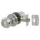 Polished Stainless Steel Bala Hotel Passage Mortice Door Knobset - 65mm Rose Diameter