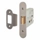 Heavy Duty Bolt Through Flat Latch - 79mm Case - 57mm Backset - Radius - Black Nickel