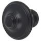 Button Round Cabinet Knob - 35mm Diameter - Black Iron