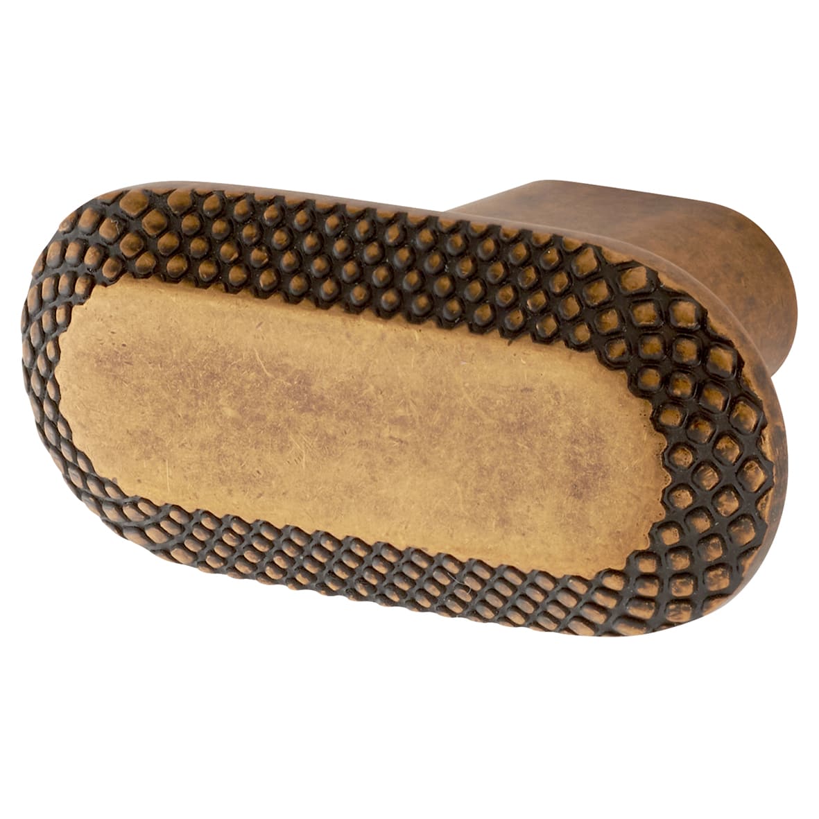 Morley Bobbled Oval Cabinet Knob - 40 x 27mm - Antique Brass