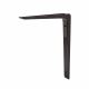 Aluminium Shelf Bracket - 200 x 250mm - Black