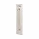 Satin Stainless Steel 19mm D-Bar Door Pull Handle on Plate - PULL - Screw Fix - 625 x 125mm