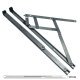 uPVC/Timber Standard Window Friction Stay Hinge - 17mm Stack - 16"/400mm - Top Hung - Pair