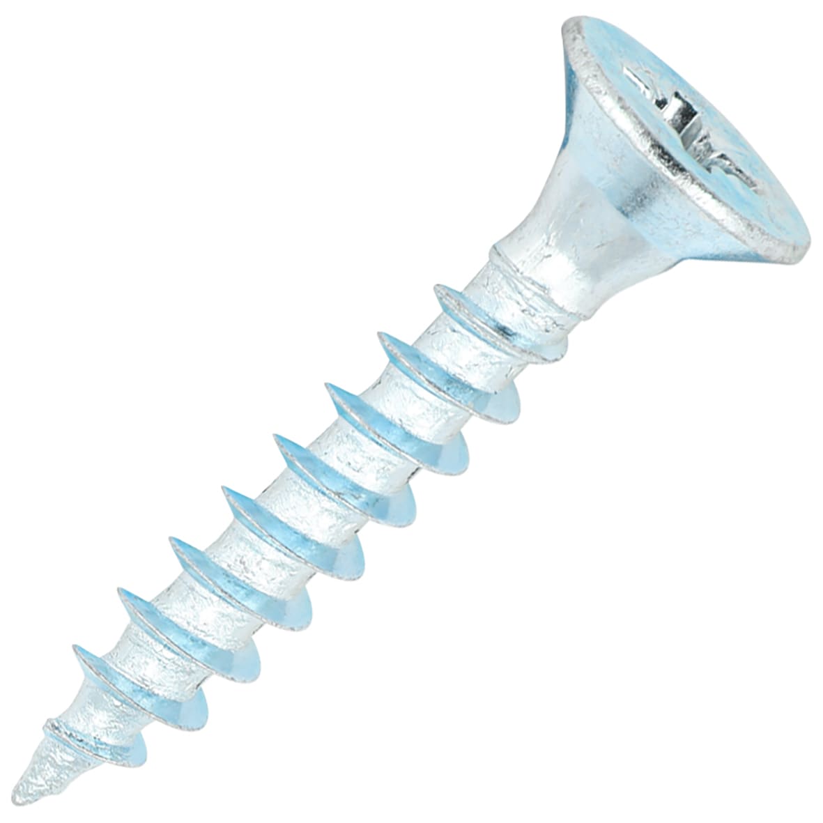 General Purpose Pozi Countersunk Chipboard Wood Screws - 5.0 x 30mm - Zinc Plated - Pk of 200