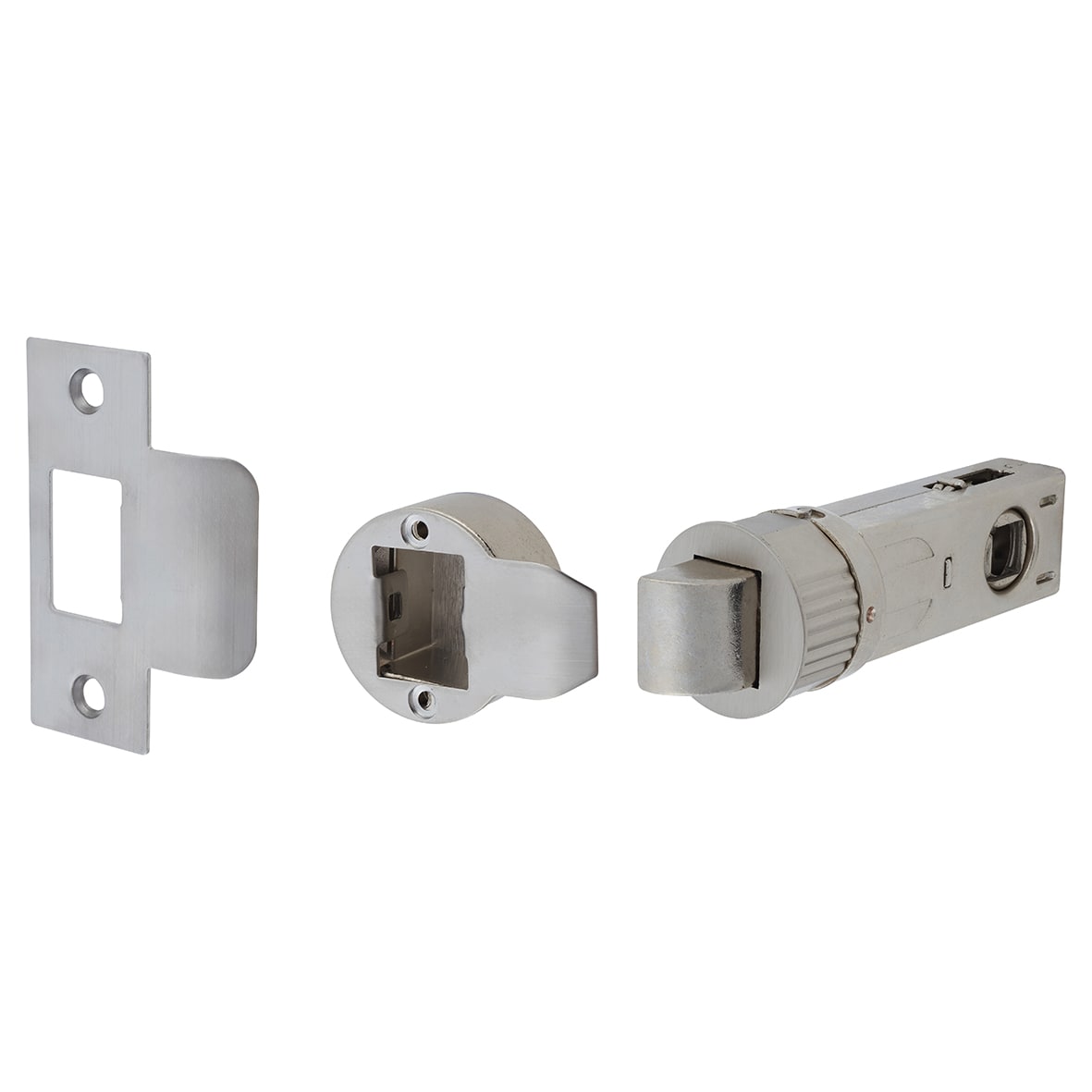 Quick Latch Passage Tubular Latch - 71mm Case - 57mm Backset - Round - Satin Nickel