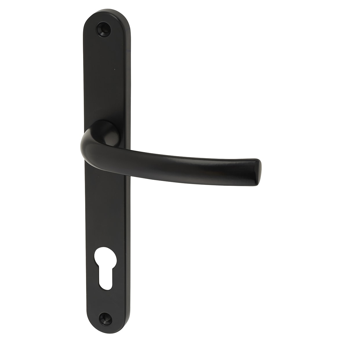Black uPVC Multipoint Door Handles - 92mm c/c - 70mm door