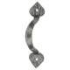 Gothic D-Bar Cabinet Pull Handle - 71mm Centres - Pewter