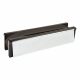 Intumescent Economy Letter Plate - Fire Rated - 304 x 70mm - Polished Chrome Cover