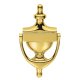 Victorian Plain Edge Urn Door Knocker - Polished Brass - 165 x 75mm