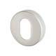 Puma Escutcheon - 53mm Diameter - Oval - Satin Aluminium