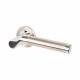 Satin/Polished Stainless Steel Door Handles on Round Rose - Lucerna Range