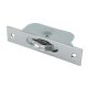 Square Ball Bearing Sash Window Pulley - 44mm Curved Metal Wheel - Polished Chrome