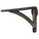 Curved Shelf Bracket - 110 x 80mm - Pewter Effect