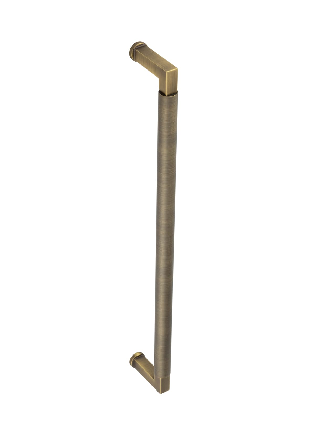 Antique Brass 20mm D-Bar Door Pull Handle - Bolt Fix - 425mm c/c - Westminster Range