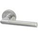 Polished/Satin Chrome Door Handles on Round Rose - Mercury Range