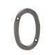 76mm Screw Fix Door Numeral - 0 - Bright Bronze