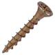 Cutter Pozi Countersunk Wood Screws - 4.0 x 25mm - Yellow Zinc - Pack of 200