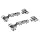 Clip-On Cabinet Hinge - 105° - Overlay - Zinc Plated - Pair