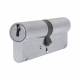 1 Star 6 Pin Kitemarked 95mm Euro Double Cylinder - 45 + 50mm - Satin Chrome - Keyed to Differ
