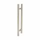 Satin Stainless Steel 30mm T-Bar Door Pull Handles - Back to Back - 450mm Centres