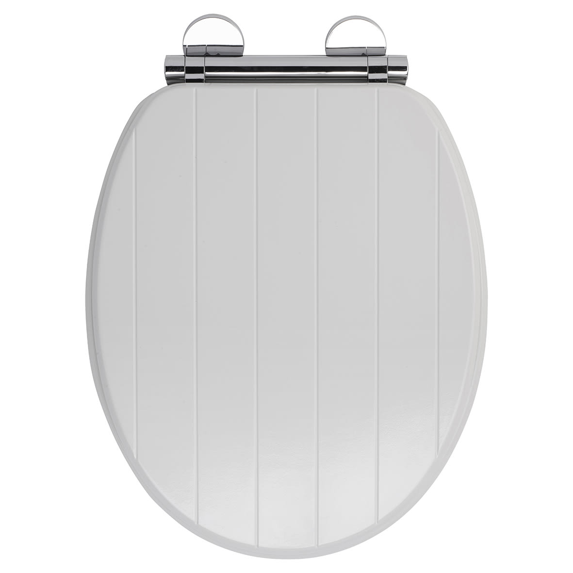 Portland Flexi-Fix Soft Close Wooden Toilet Seat - White
