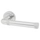 Polished Chrome Fire Rated Knurled Door Handles on Round Rose - Midtown Range