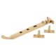 Bulb End Casement Window Stay - 8"/200mm Length - Polished Brass