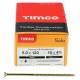 Solo Chippy Pozi Countersunk Wood Screws - 5.0 x 120mm - Yellow Zinc - Pack of 100