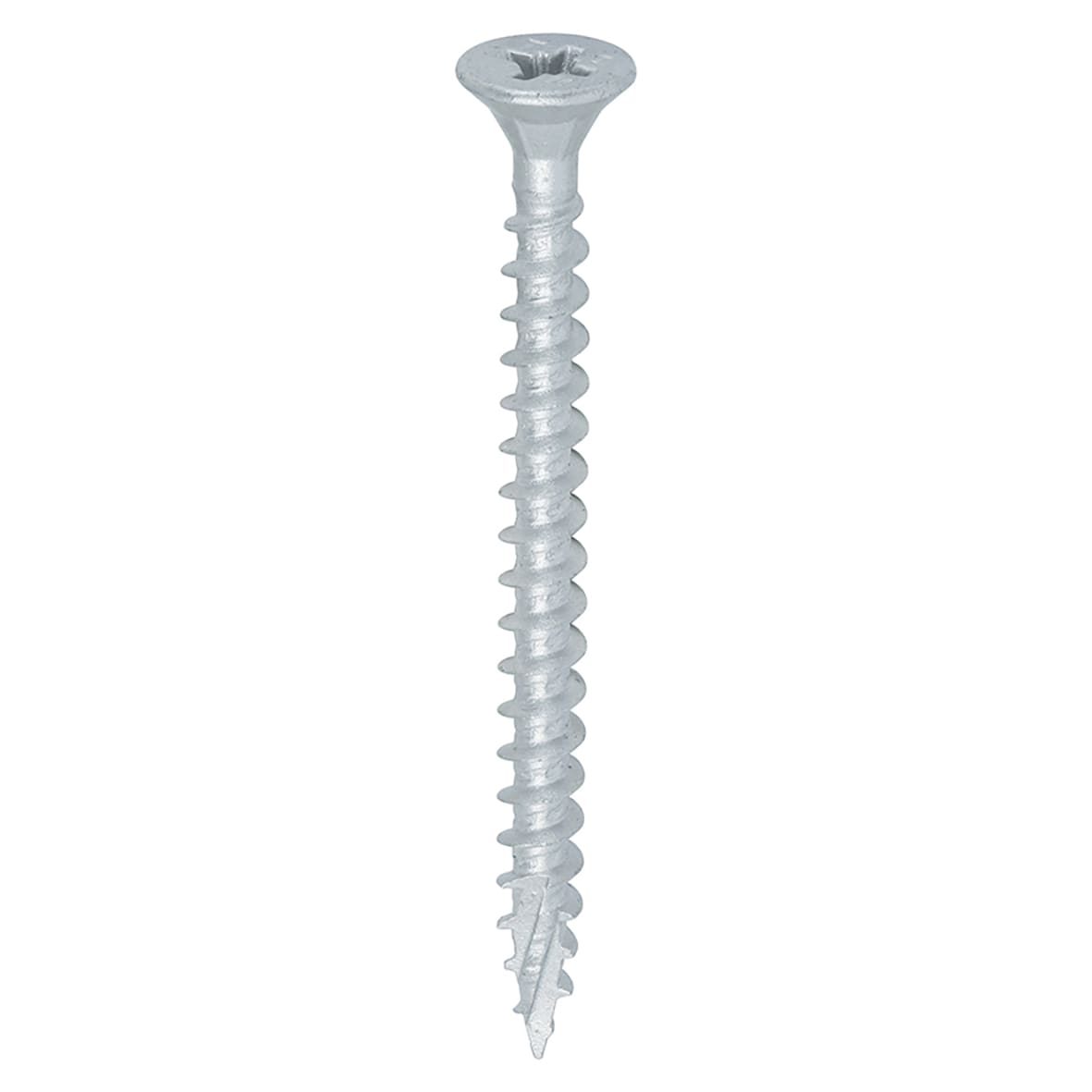 C2 Exterior Pozi Countersunk Wood Screws - 5.0 x 60mm - Silver Organic - Pack of 200