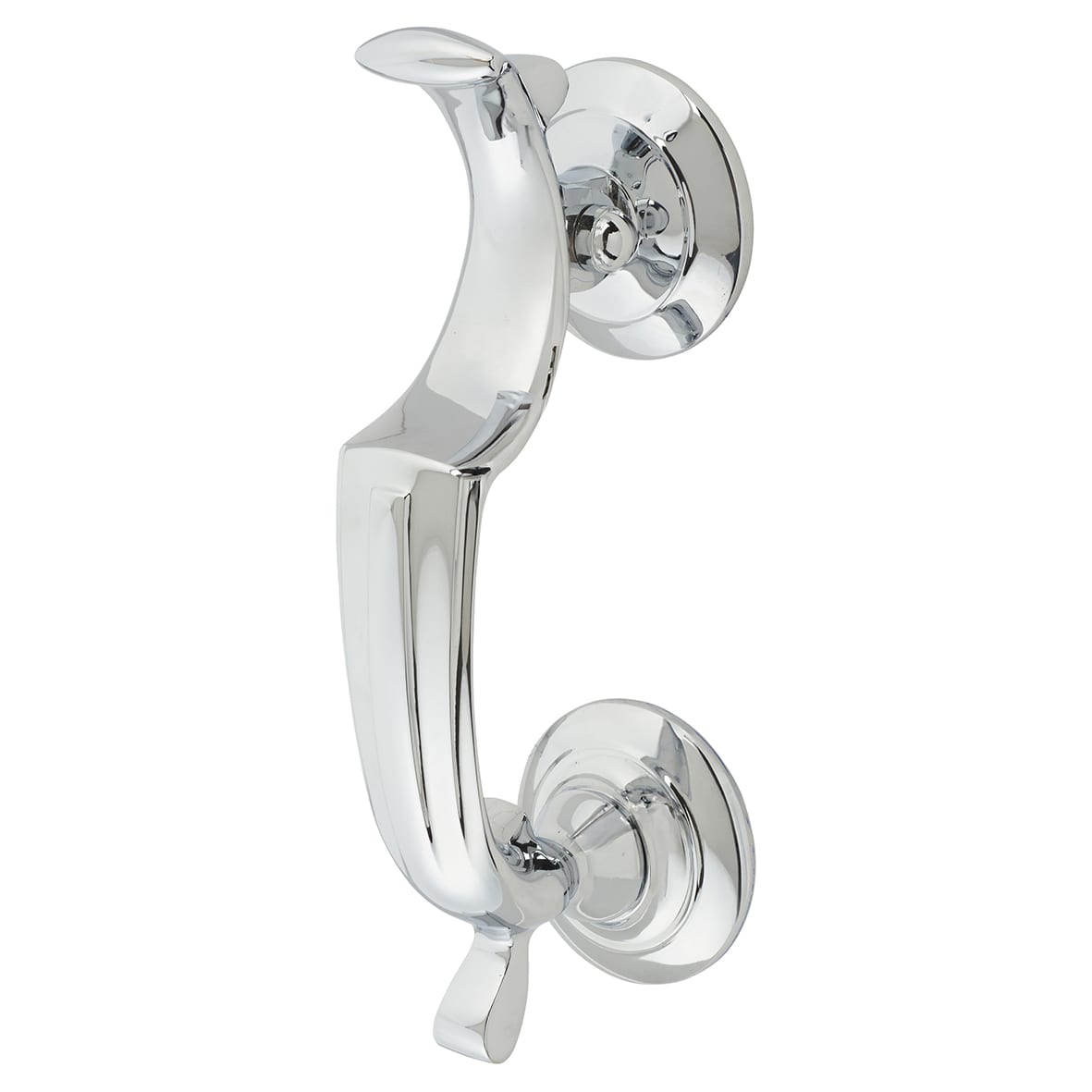 Doctor Door Knocker - Polished Chrome - 188 x 33mm