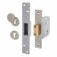 3G114E:2007 Heavy Duty 5 Lever Deadlock - 80mm Case - 53mm Backset - Sat Chrome