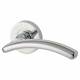 Polished Chrome Door Handles on Round Rose - Viper Range