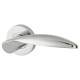 Polished Chrome Door Handles on Round Rose - Cresta Range