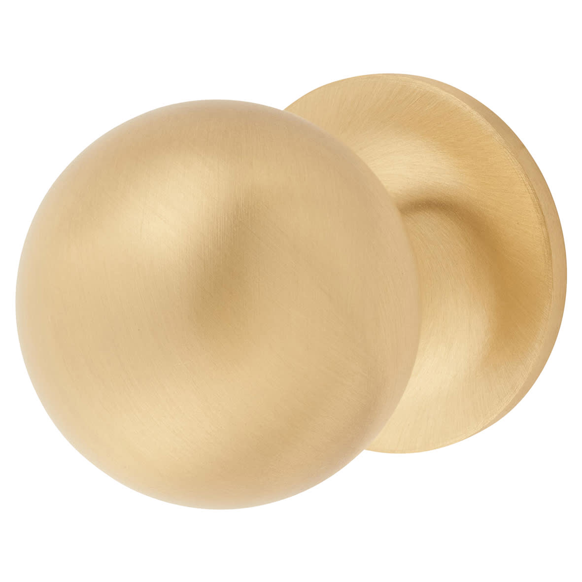 Marcus Ball Cabinet Knob - 32mm Diameter - Satin Brass
