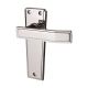Polished Chrome Latch Door Handles - Deco Range - 153 x 50mm