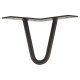 Hairpin Leg - 2 Pin - 100mm Height - Matt Black