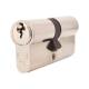 5 Pin 75mm Euro Double Cylinder - 35 + 40mm - Polished Nickel - Keyed to Differ