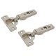 CLIP Cabinet Hinge - 100° - Sprung - Overlay - Zinc Plated - Pair