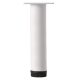 Round Adjustable Cabinet Furniture Leg - 32 x 300mm - White