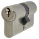 5 Pin 60mm Euro Double Cylinder - 30 + 30mm - Polished Nickel - Keyed to Differ