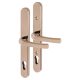 PVD Gold uPVC Universal Lock Door Handles - Euro - 92mm c/c