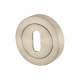 Escutcheon - 50mm Diameter - Keyhole - Satin Nickel