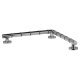 32mm Grab 'n' Grip Non Slip L-Shaped Grab Rail - 480mm Length - Polished Chrome