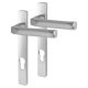 London 113/366M uPVC Multipoint Door Handle - 92mm c/c - Silver Aluminium