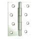 Steel Butt Door Hinge - 100 x 67mm - Bright Zinc Plated - Pair
