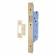 Architectural DIN Latch - 85mm Case - 60mm Backset - Square - PVD Brass